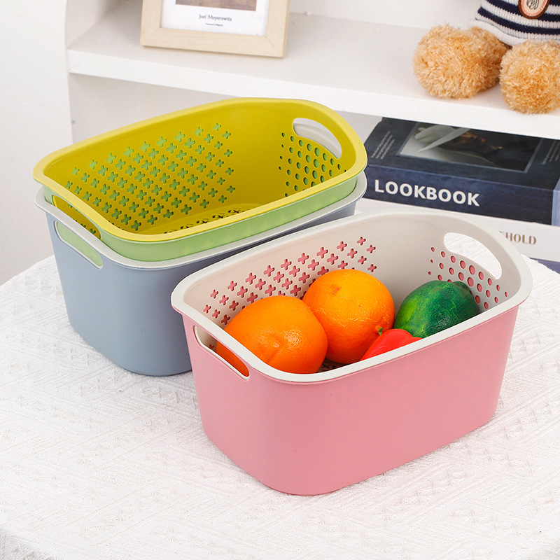 Coș de drenaj din plastic, multifuncțional, stil modern minimalist, imprimare a logo-ului disponibil