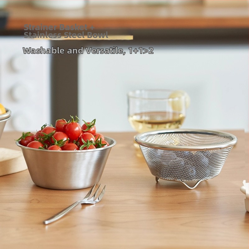 304 nerūsējošā tērauda notekgrozs — daudzfunkcionāla virtuves siets, mūsdienīgs dizains