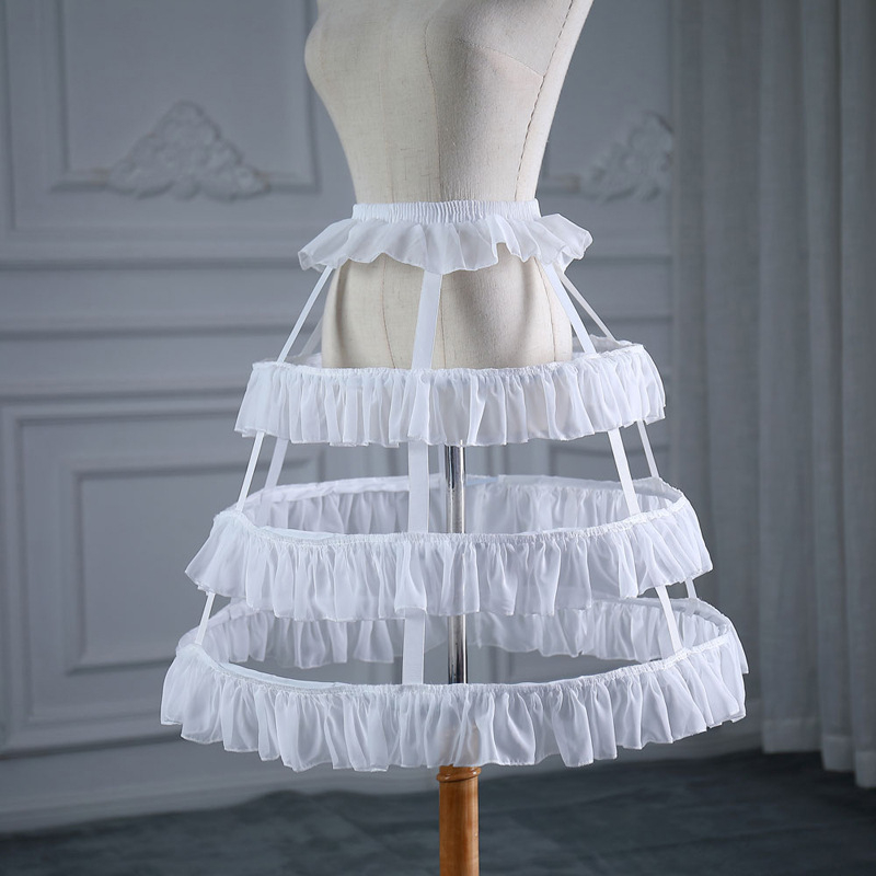 Lolita s izrezom i naborom Birdcage Fishbone Petticoat, tri čelična prstena, dvostruka slojna konstrukcija, Marka Royal Love Tianzi, Odrasli, Proljeće 2025