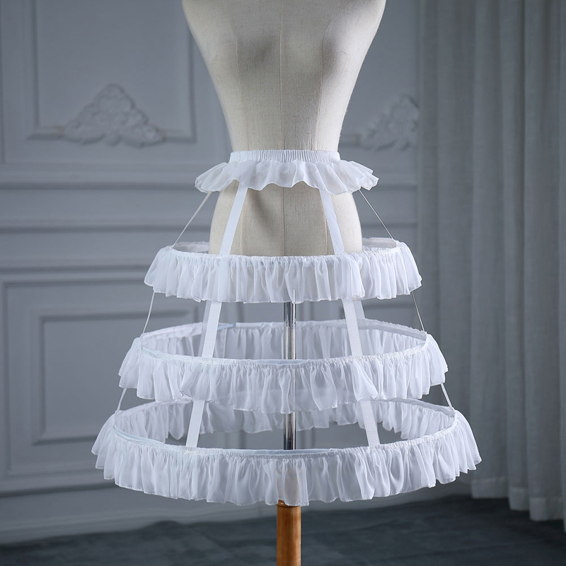 Lolita s izrezom i naborom Birdcage Fishbone Petticoat, tri čelična prstena, dvostruka slojna konstrukcija, Marka Royal Love Tianzi, Odrasli, Proljeće 2025