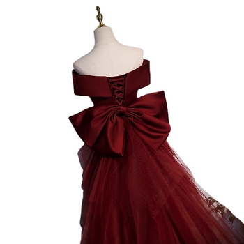 Fishtail estélyi ruha nőknek, poliészter anyag, magas derék, hercegnő szoknya, háromnegyedes ujj, hosszú