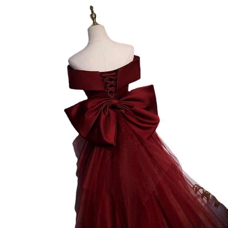 Fishtail estélyi ruha nőknek, poliészter anyag, magas derék, hercegnő szoknya, háromnegyedes ujj, hosszú