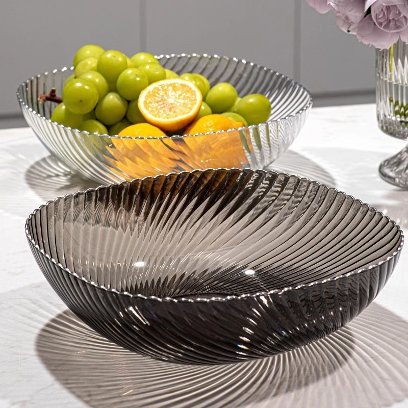 Coș de fructe din plastic pentru sufragerie - Model 2025, stil chinez nou, tavă de prezentare pentru gustări de lux