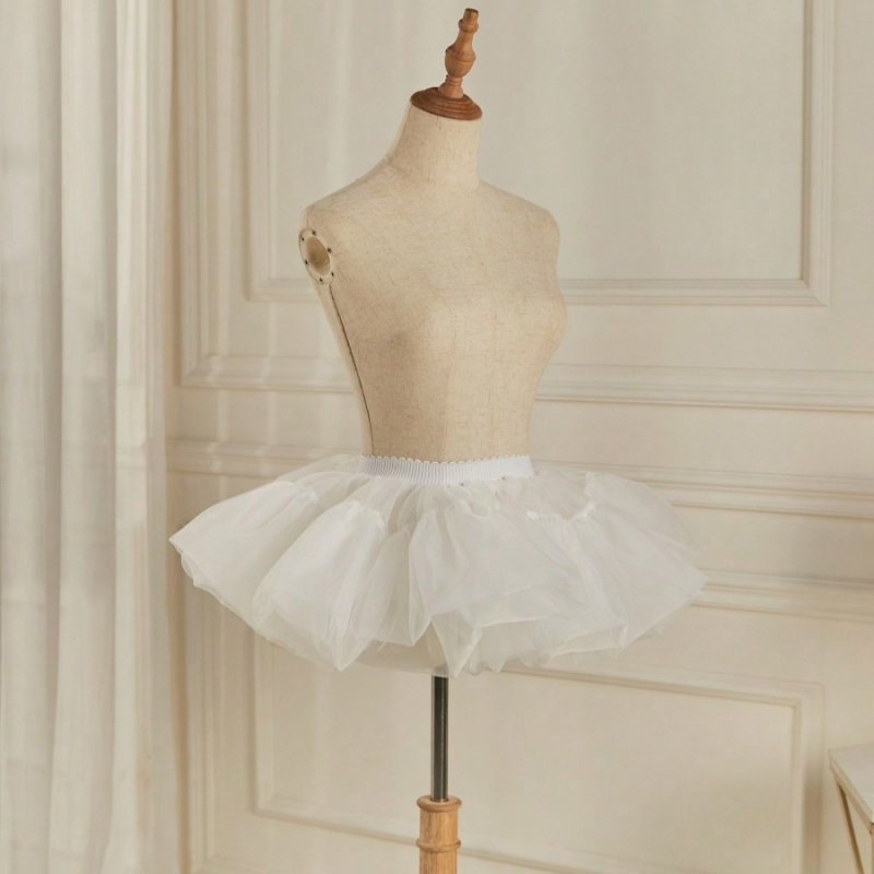 Lolita Petticoat — Six-Layer Ultra-Puffy, Boneless Bustle, Soft Gauze, Adult, Xin Menglian