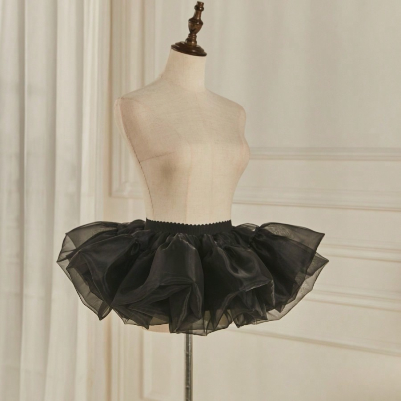 Lolita Petticoat — Six-Layer Ultra-Puffy, Boneless Bustle, Soft Gauze, Adult, Xin Menglian