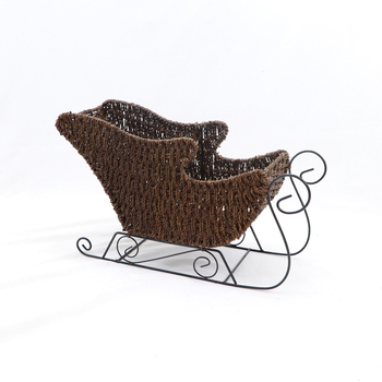 Mbco·meiboyi Coș de depozitare împletat din sfoară de seagrass, pentru Crăciun, Model M1270114, 12 buc. per cutie