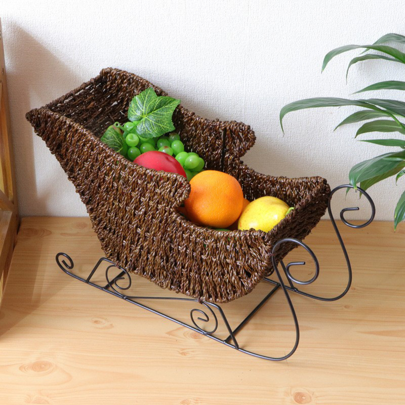 Mbco·meiboyi Coș de depozitare împletat din sfoară de seagrass, pentru Crăciun, Model M1270114, 12 buc. per cutie