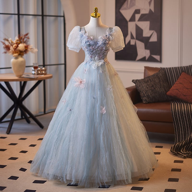 Estélyi ruha hercegnő-stílusú, magas derék, hosszú szoknya, hercegnő ujjak, poliészter 30-50% tartalom