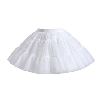 Fustă Lolita din chiffon cu dantelă, tul scurt, adult, Vară 2024