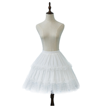 Petticoat Lolita cosplay cu armături din oțel duble, susținere cu os fishbone, volum reglabil, țesătură poliester