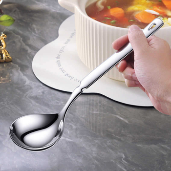 Lingură de bucătărie din oțel inoxidabil 316 – antiderapant, rezistentă la temperaturi înalte, protecție împotriva arsurilor (316 oțel inoxidabil; antiderapant; rezistentă la temperaturi înalte; protecție împotriva arsurilor)