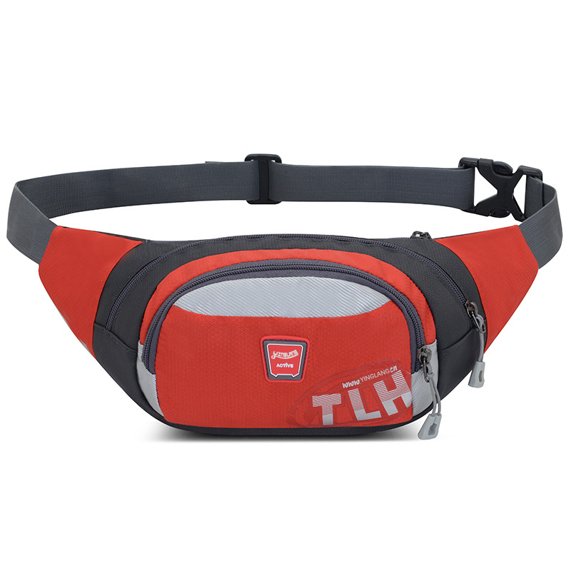 Unisex torbica za pojas od najlona, vodootporna, velikog kapaciteta, za vanjske sportove, crossbody, casual stil