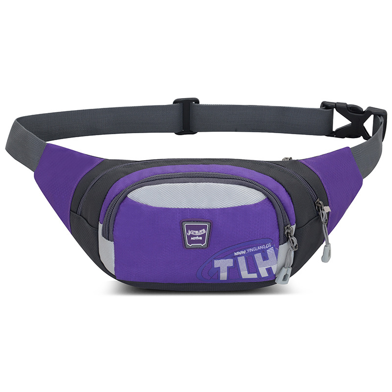 Unisex torbica za pojas od najlona, vodootporna, velikog kapaciteta, za vanjske sportove, crossbody, casual stil