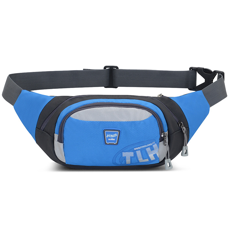 Unisex torbica za pojas od najlona, vodootporna, velikog kapaciteta, za vanjske sportove, crossbody, casual stil