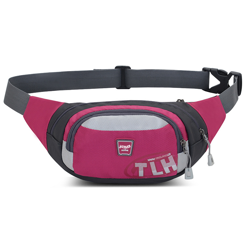 Unisex torbica za pojas od najlona, vodootporna, velikog kapaciteta, za vanjske sportove, crossbody, casual stil