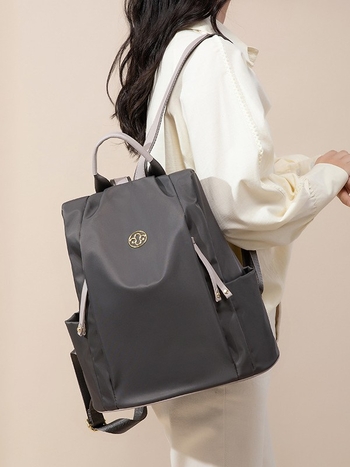 Rucsac de călătorie pentru femei, stil navetă de afaceri, material Oxford, fermoar, buzunare interne pentru telefon și documente, buzunar laminat cu fermoar, respirabil, impermeabil