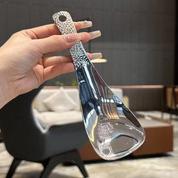 Žlica za rižu od nehrđajućeg čelika sa kvadratnom udarnom teksturom, neprijanjiva površina, za posluživanje riže u kantinama i restoranima, s poliranim završetkom