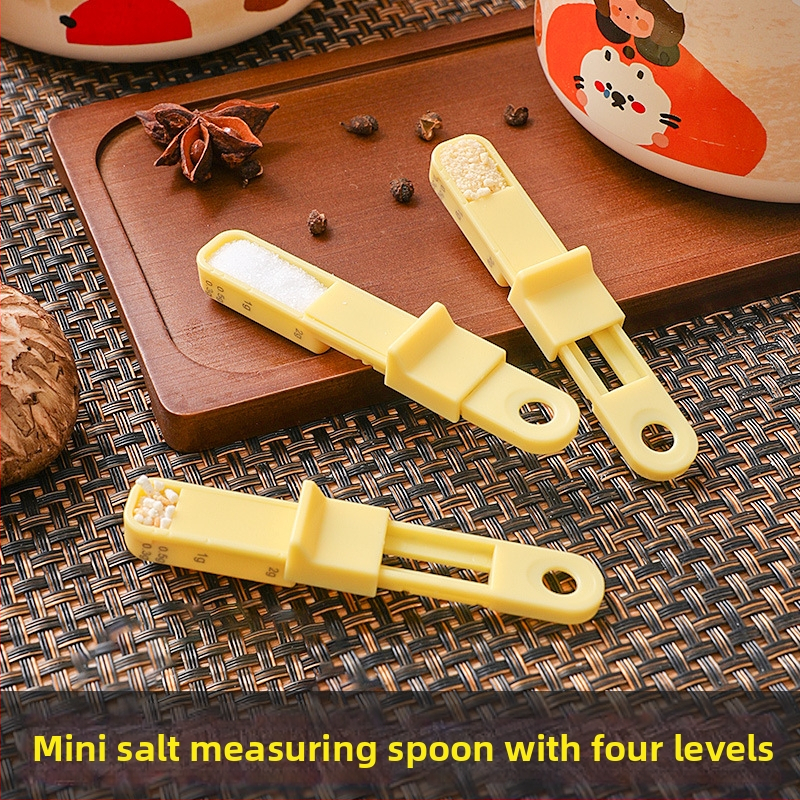 ABS műanyag mérőkanál sóhoz beépített skálával