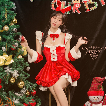 Ženský Lolita kostým na vystúpenie, kórejský velúr s 70–80% spandexu, štýl japonský vietor, japonsko-kórejský voľný štýl, zimná edícia 2022