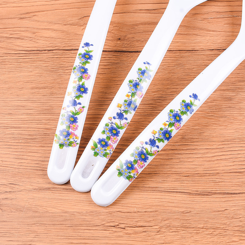 Lingură din plastic, stil japonez, model floral, minimalist modern