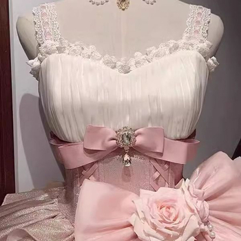 Rochie Lolita, stil Jsk, A-line, fără mâneci, decolteu în V