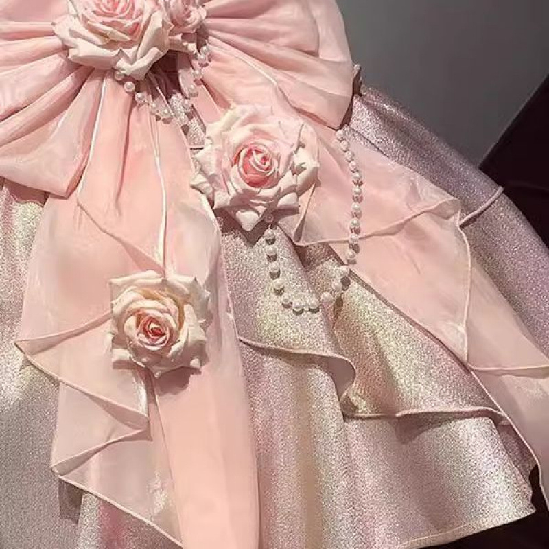 Rochie Lolita, stil Jsk, A-line, fără mâneci, decolteu în V