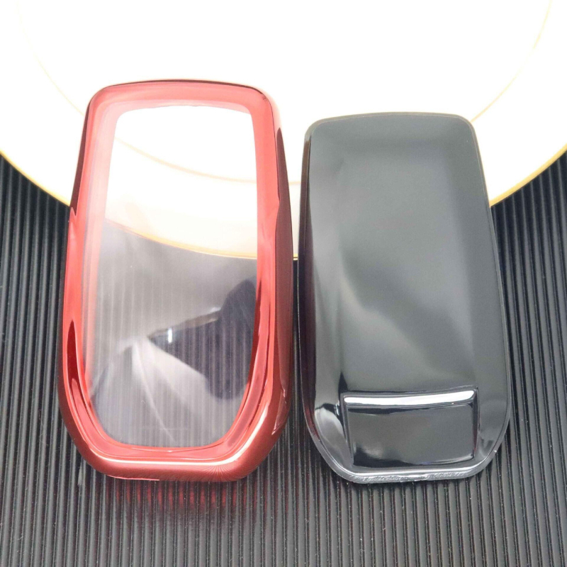 TPU kućište za ključ Toyota — kompatibilno s Camry, Corolla, Levin, Highlander, RAV4; prozirni Model B; bez visećih remena; vrhunski stil