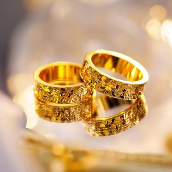 Inel din oțel de titan, bandă circulară simplă, brand Double Red Jubilee, fabricat prin metodă străveche, inspirat de stil japano-coreean, proaspăt și dulce.