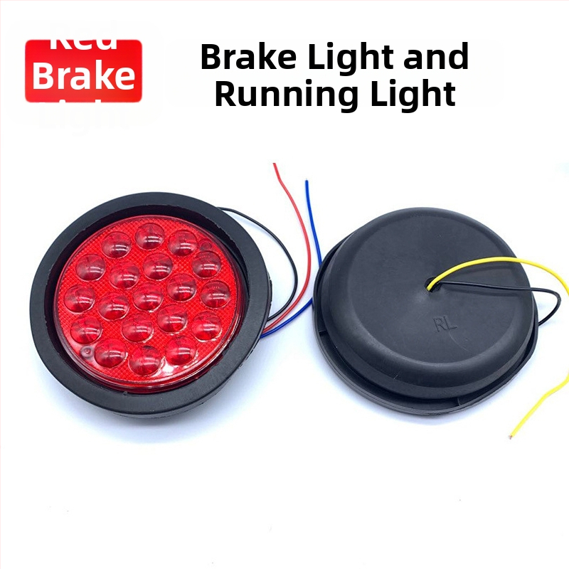 Lempos surinkimas puspriekabos galinei šviesai, 24V, apskritas, stabdžio šviesa, posūkio signalas, atbulinė šviesa