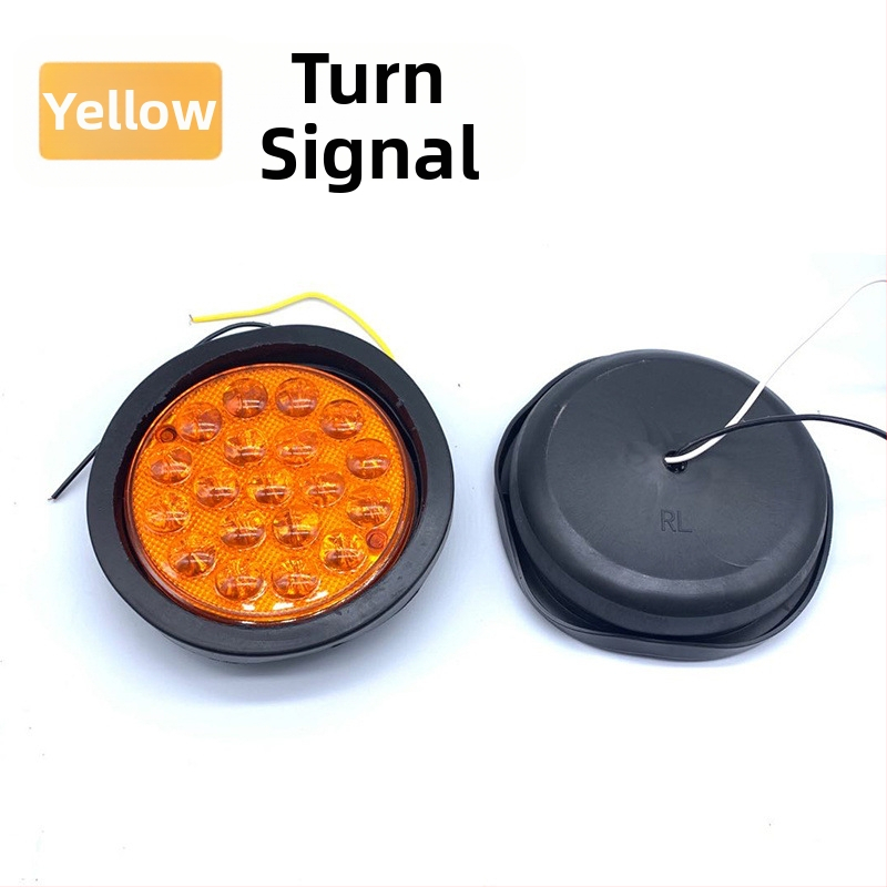Lempos surinkimas puspriekabos galinei šviesai, 24V, apskritas, stabdžio šviesa, posūkio signalas, atbulinė šviesa