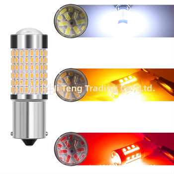 LED automobilių posūkio signalo lemputė 1156/1157/7443/7440, 150° spindulys, 12-24V, 22W, 2200lm