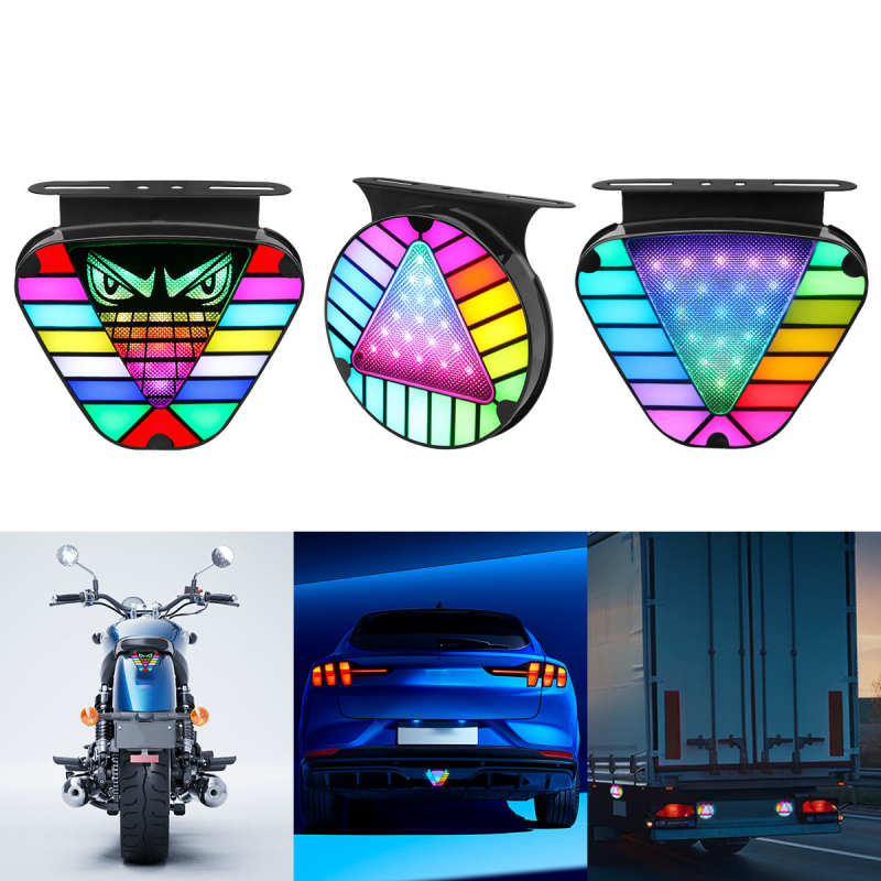 LED stražnje svjetlo za automobile i kamione, model Devil's Eye šareni pilotni signal, 4W, 12-24V, univerzalna kompatibilnost