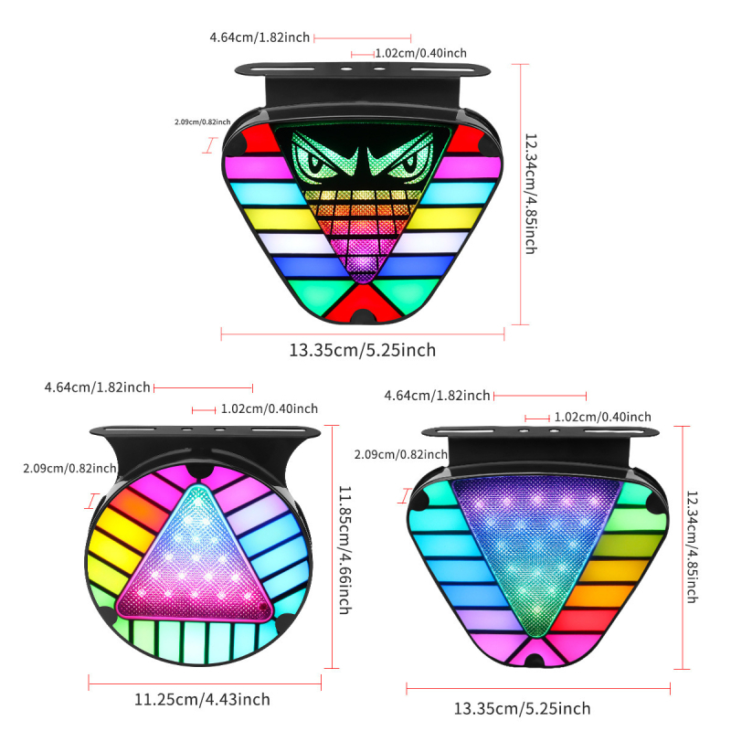 LED stražnje svjetlo za automobile i kamione, model Devil's Eye šareni pilotni signal, 4W, 12-24V, univerzalna kompatibilnost