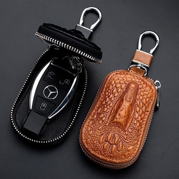 Etui za ključeve Unisex od PU kože, ultralako, proširivo, s velikim kapacitetom, zatvarač za ključeve automobila