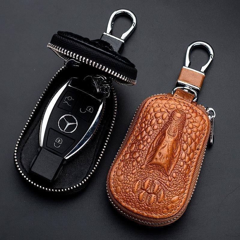 Etui za ključeve Unisex od PU kože, ultralako, proširivo, s velikim kapacitetom, zatvarač za ključeve automobila