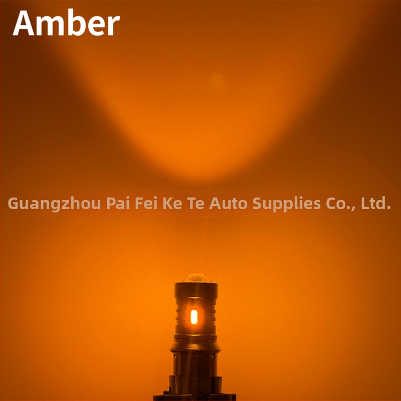 LED automobilio posūkio lemputė 1156/1157/T5/T20/T25, 1860 LED, 9W, 12–24V, Canbus be mirgėjimo