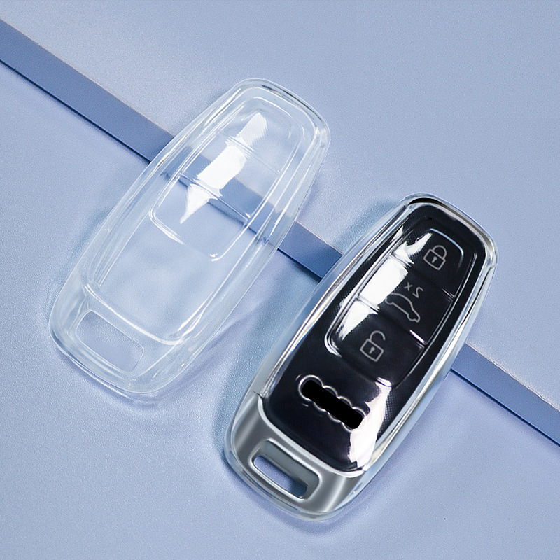 Audi futrola za ključ TPU, prozirna, kompatibilna s A4/A5/A6/A8/Q5L