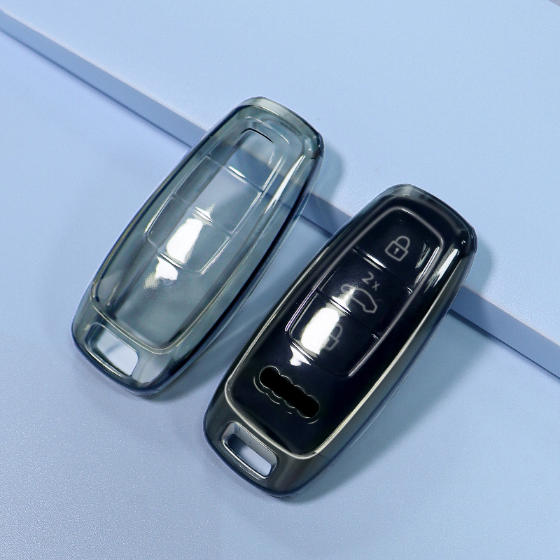 Audi futrola za ključ TPU, prozirna, kompatibilna s A4/A5/A6/A8/Q5L