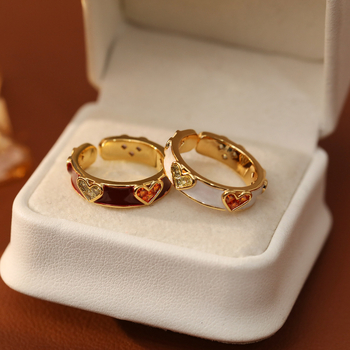 HYACINTH Inel de cupru pentru femei – stil geometric, placare electrolitică