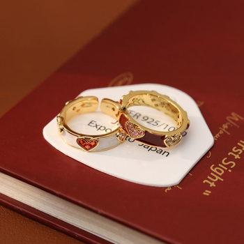 HYACINTH Inel de cupru pentru femei – stil geometric, placare electrolitică