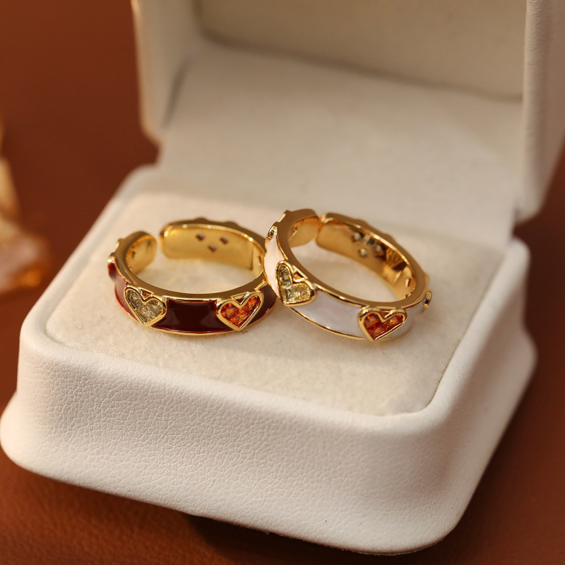 HYACINTH Inel de cupru pentru femei – stil geometric, placare electrolitică