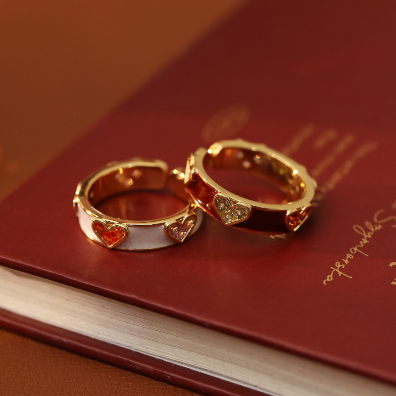 HYACINTH Inel de cupru pentru femei – stil geometric, placare electrolitică