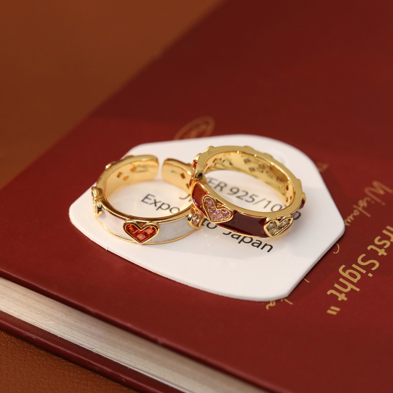 HYACINTH Inel de cupru pentru femei – stil geometric, placare electrolitică