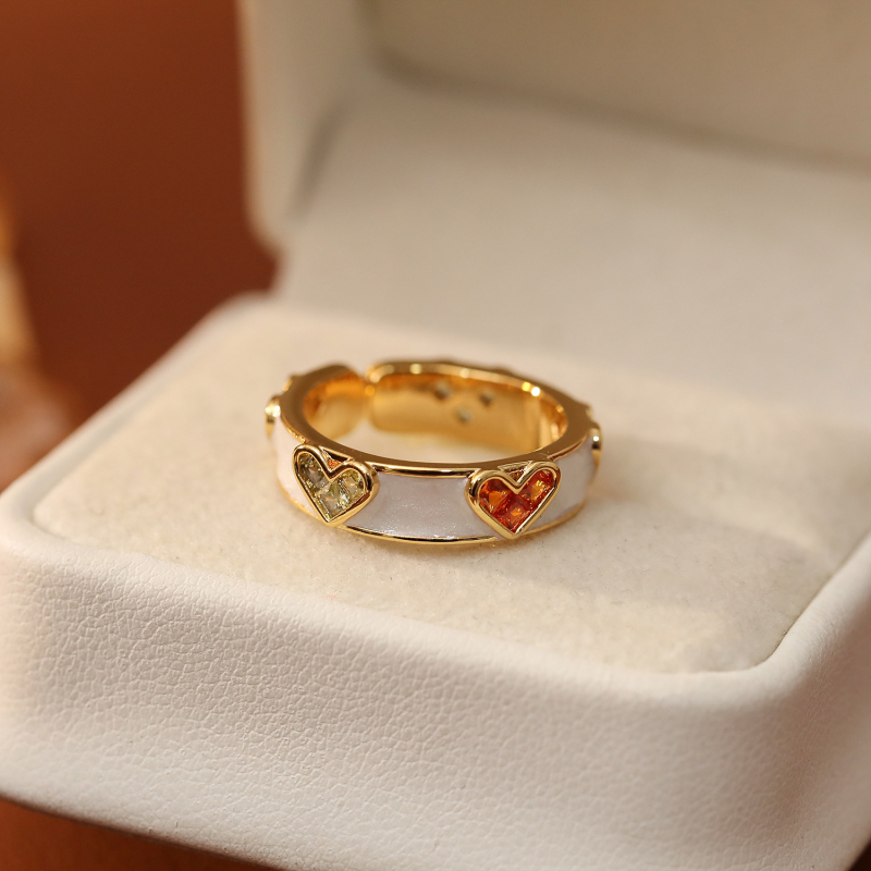 HYACINTH Inel de cupru pentru femei – stil geometric, placare electrolitică