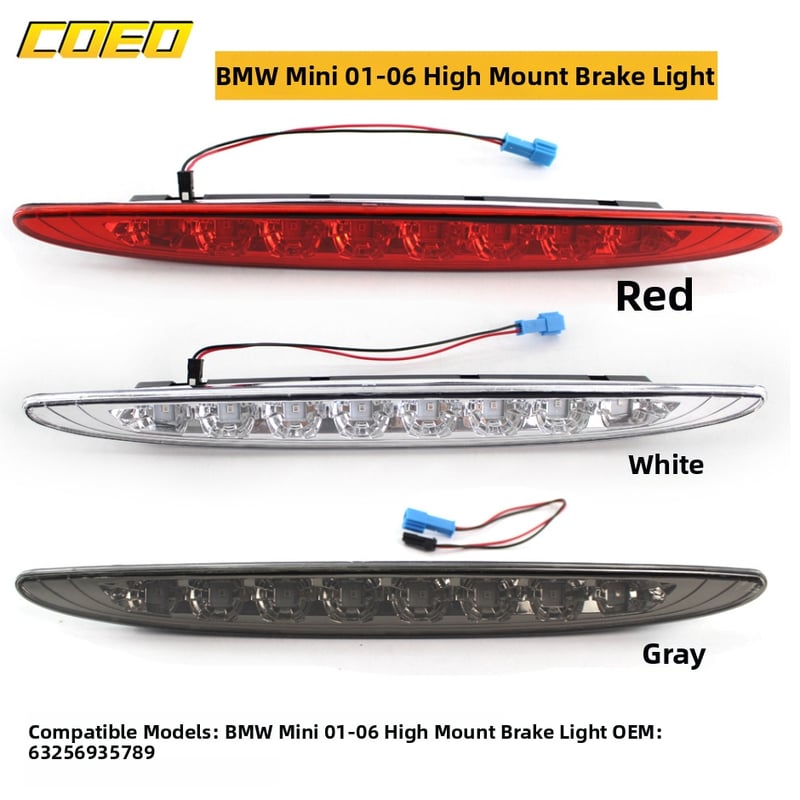 Aukštai montuojama LED stabdymo lemputė BMW Mini 01-06, modelis 63256935789, ABS
