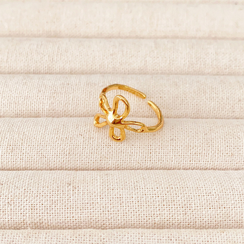 Inel din cupru, formă geometrică, placare electrolitică, bijuterie modernă pentru femei