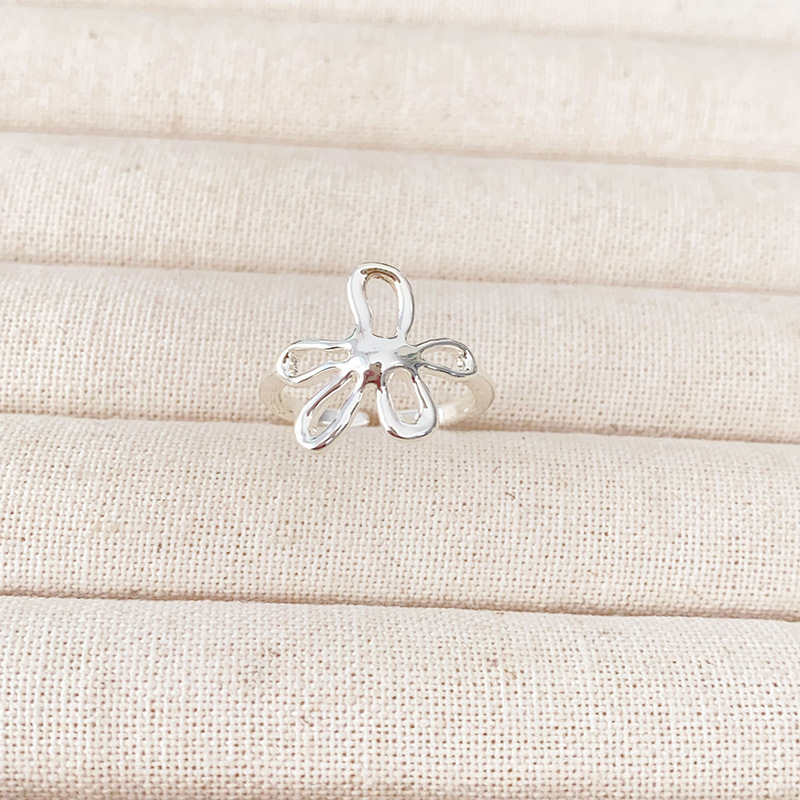 Inel din cupru, formă geometrică, placare electrolitică, bijuterie modernă pentru femei