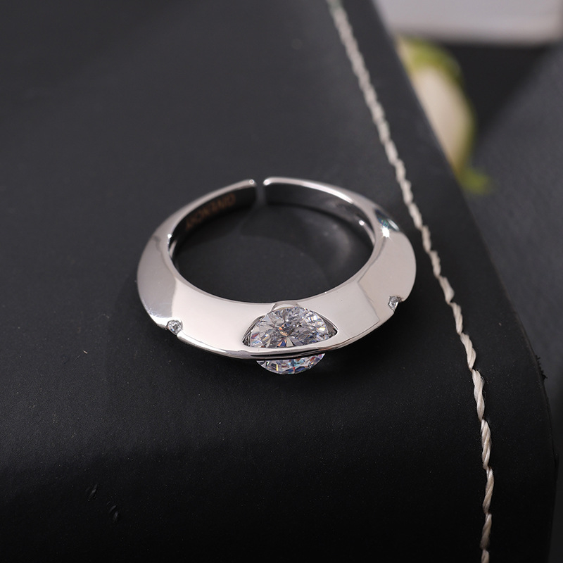 Inel geometric din cupru pentru femei, electroplacat, stil simplu