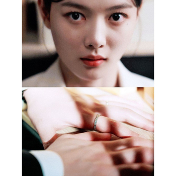 Inel din cupru, design geometric, stil japonez/coreean, placare electrolitică, pentru cuplu