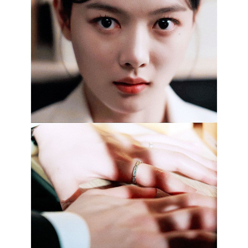 Inel din cupru, design geometric, stil japonez/coreean, placare electrolitică, pentru cuplu